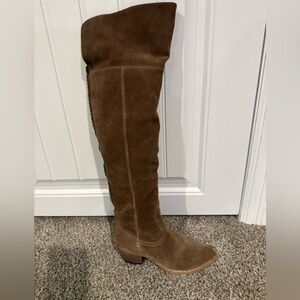 Dolce Vita over the knee brown suede boots